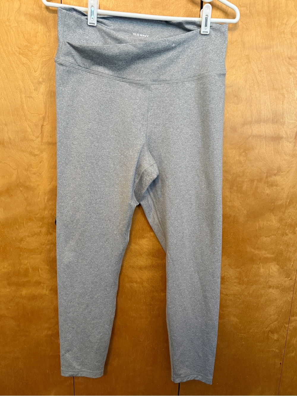 OLD NAVY High Rise Heather Gray Leggings women size Large EUC